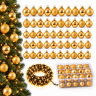 infographic opus55 hoofdafbeelding - Cheqo® Gouden Kerstballen met Opbergbox en Kerstverlichting Extra Warm Wit