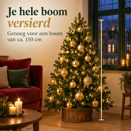 infographic opus55 infographic 2 - Cheqo® Gouden Kerstballen met Opbergbox en Kerstverlichting Extra Warm Wit