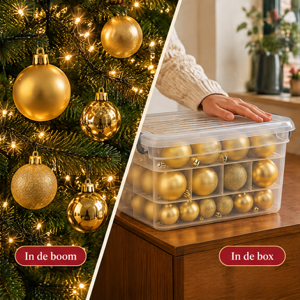infographic opus55 infographic 5 - Cheqo® Gouden Kerstballen met Opbergbox en Kerstverlichting Extra Warm Wit