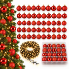 infographic opus55 hoofdafbeelding - Cheqo® Rode Kerstballen met Opbergbox en Kerstverlichting Extra Warm Wit