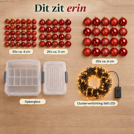 infographic opus55 infographic 1 - Cheqo® Rode Kerstballen met Opbergbox en Kerstverlichting Extra Warm Wit