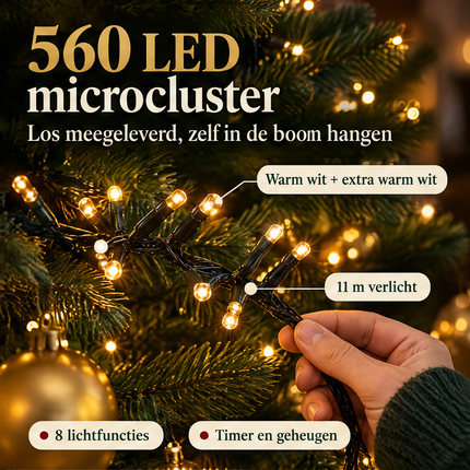 infographic opus55 infographic 3 - Cheqo® Gouden Kerstballen met Opbergbox en Kerstverlichting Warm en Extra Warm Wit
