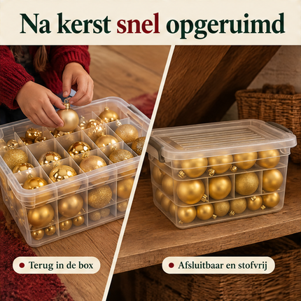 infographic opus55 infographic 5 - Cheqo® Gouden Kerstballen met Opbergbox en Kerstverlichting Warm en Extra Warm Wit