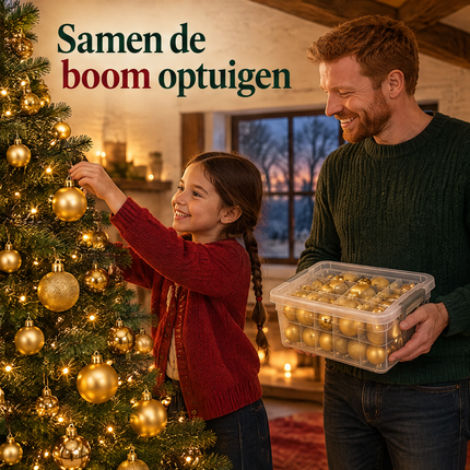 infographic opus55 infographic 6 - Cheqo® Gouden Kerstballen met Opbergbox en Kerstverlichting Warm en Extra Warm Wit