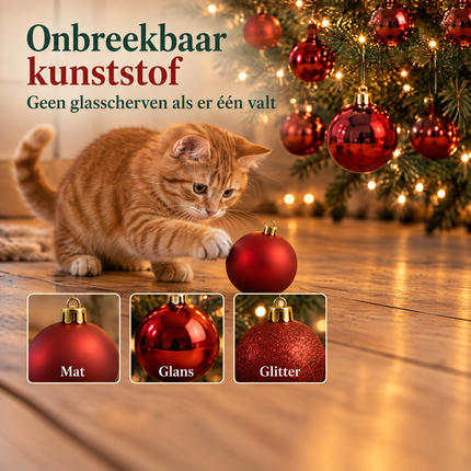 infographic opus55 infographic 4 - Cheqo® Rode Kerstballen 140 Stuks met Clusterverlichting 700 LED Extra Warm Wit