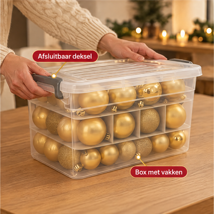 infographic opus55 infographic 5 - Cheqo® Gouden Kerstballen 70 Stuks met Kerstverlichting 240 LED Extra Warm Wit