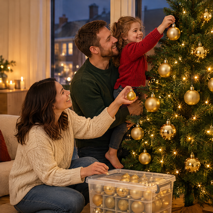 infographic opus55 infographic 6 - Cheqo® Gouden Kerstballen 70 Stuks met Kerstverlichting 240 LED Extra Warm Wit