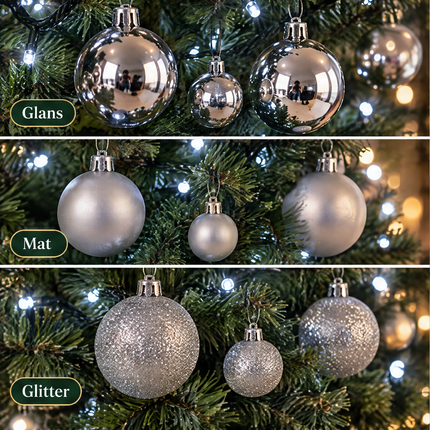 infographic opus55 infographic 4 - Cheqo® Clusterverlichting 560 LED Wit met 88 Zilveren Kerstballen