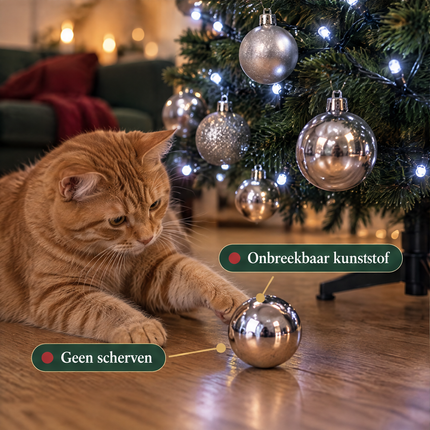 infographic opus55 infographic 4 - Cheqo® Kerstballen Zilver met Kerstverlichting 180 LED Wit