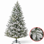 infographic opus55 hoofdafbeelding - Cheqo® Kunstkerstboom 215 cm Ø145 cm met Sneeuw zonder Verlichting
