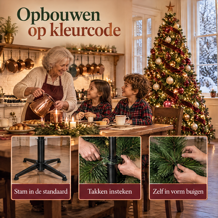 infographic opus55 infographic 4 - Cheqo® Kunstkerstboom 215 cm Ø135 cm 805 Takken zonder Verlichting
