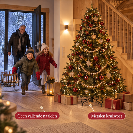 infographic opus55 infographic 4 - Cheqo® Kunstkerstboom 215 cm Ø125 cm zonder Verlichting