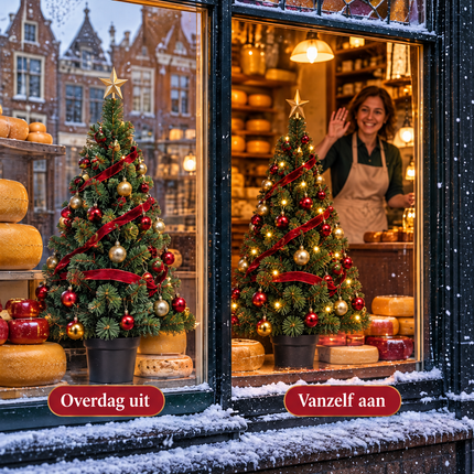 infographic opus55 infographic 3 - Cheqo® Mini Kerstboom 90 cm Ø50 cm met Verlichting Warm Wit