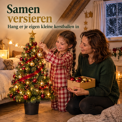 infographic opus55 infographic 5 - Cheqo® Mini Kerstboom 90 cm Ø50 cm met Verlichting Warm Wit
