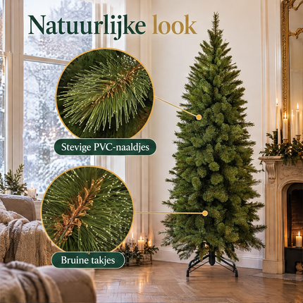 infographic opus55 infographic 2 - Cheqo® Kunstkerstboom 185 cm Ø80 cm zonder Verlichting