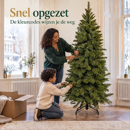 infographic opus55 infographic 4 - Cheqo® Kunstkerstboom 185 cm Ø80 cm zonder Verlichting