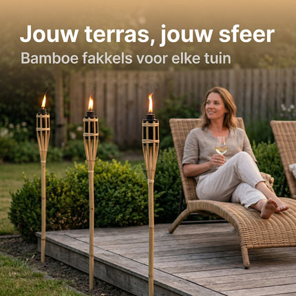 Cheqo Bamboe Tuinfakkels - Lifestyle