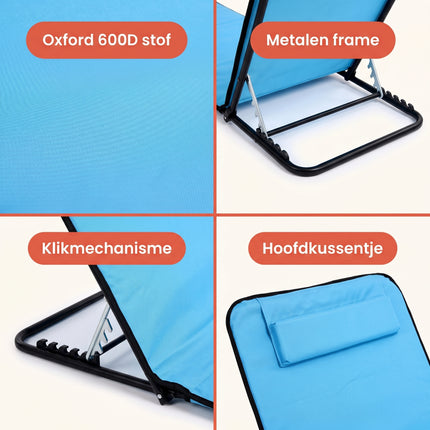 Cheqo® Strandmat Set van 2 - Detail Split