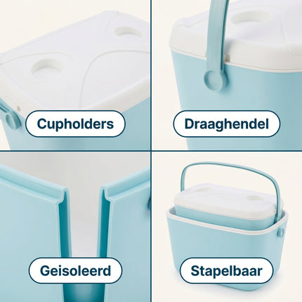 Cheqo Koelbox Set Lichtblauw - Infographic 3