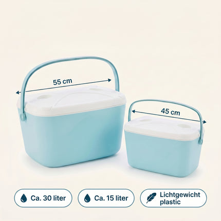Cheqo Koelbox Set Lichtblauw - Infographic 5