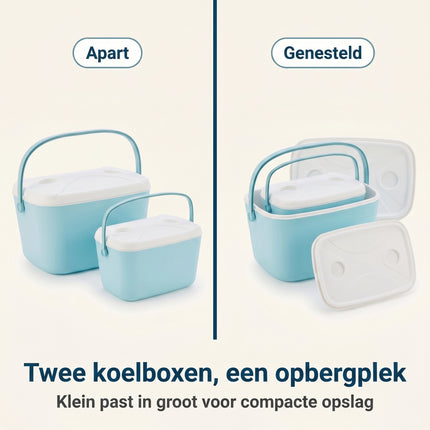 Cheqo Koelbox Set Lichtblauw - Infographic 6