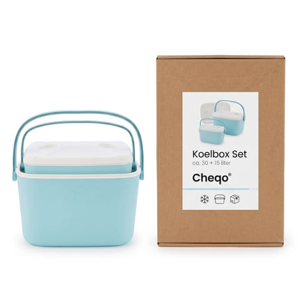 Cheqo Koelbox Set Lichtblauw - Infographic 7