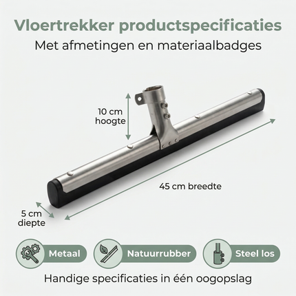 Cheqo® Vloertrekker - Watertrekker - Vloerwisser - Douchewisser - Douchetrekker - Vloertrekker Badkamer - Vloertrekker Douche - Watertrekker Badkamer - Watertrekker Douche - Vloertrekker Terras - Watertrekker Terras