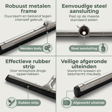 Cheqo® Vloertrekker - Watertrekker - Vloerwisser - Douchewisser - Douchetrekker - Vloertrekker Badkamer - Vloertrekker Douche - Watertrekker Badkamer - Watertrekker Douche - Vloertrekker Terras - Watertrekker Terras