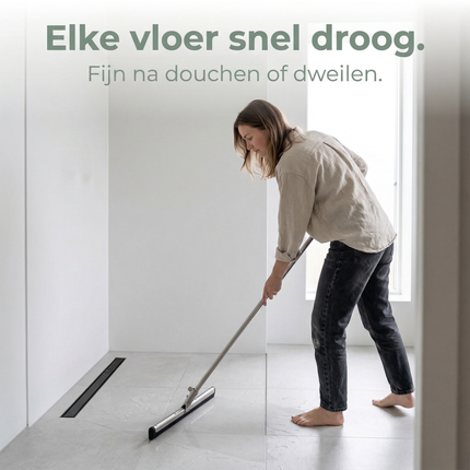 Cheqo® Vloertrekker - Watertrekker - Vloerwisser - Douchewisser - Douchetrekker - Vloertrekker Badkamer - Vloertrekker Douche - Watertrekker Badkamer - Watertrekker Douche - Vloertrekker Terras - Watertrekker Terras