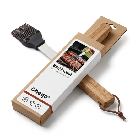 Cheqo® BBQ Kwast - Barbecue Kwast - Grill Kwast - Marinade Kwast - Siliconen BBQ Kwast - Siliconen Barbecue Kwast - Bakkwast - Siliconen Bakkwast - Kwast voor Marinade - Kwast voor BBQ