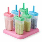 Cheqo® Ijsvormpjes - Ijslolly Vormpjes - Ijslolly Maker - Ijsjes Maker - Ijsjesvormpjes - Ijsjesvorm - Ijsvorm - Ijslolly Vormen - Ijsjeshouder - Ijslolly Houder - Ijsvormpjes Set