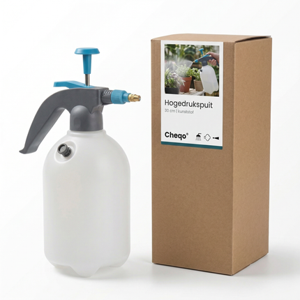 Cheqo® Hogedrukspuit - Drukspuit - Plantenspuit - Druksproeier - Hogedruk Plantenspuit - Hogedruksproeier - Plantensproeier - Onkruidspuit - Ongediertebestrijding Spuit - Sproeier met Pomp