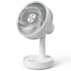 Cheqo® Tafelventilator - Bureauventilator - Mini Ventilator - USB Ventilator - Oplaadbare Ventilator - Draadloze Ventilator - Ventilator op Bureau - Witte Tafelventilator