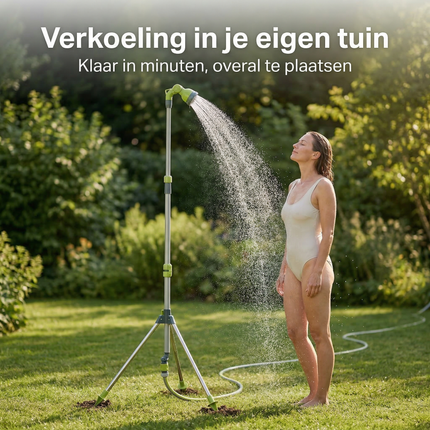 Cheqo® Buitendouche - Tuindouche - Camping Douche - Buitendouche Statief - Tuindouche Statief - Tuindouche met Statief - Buitendouche met Statief - Tuindouche op Statief
