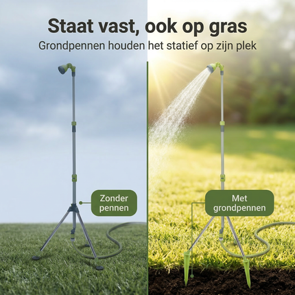 Cheqo® Buitendouche - Tuindouche - Camping Douche - Buitendouche Statief - Tuindouche Statief - Tuindouche met Statief - Buitendouche met Statief - Tuindouche op Statief