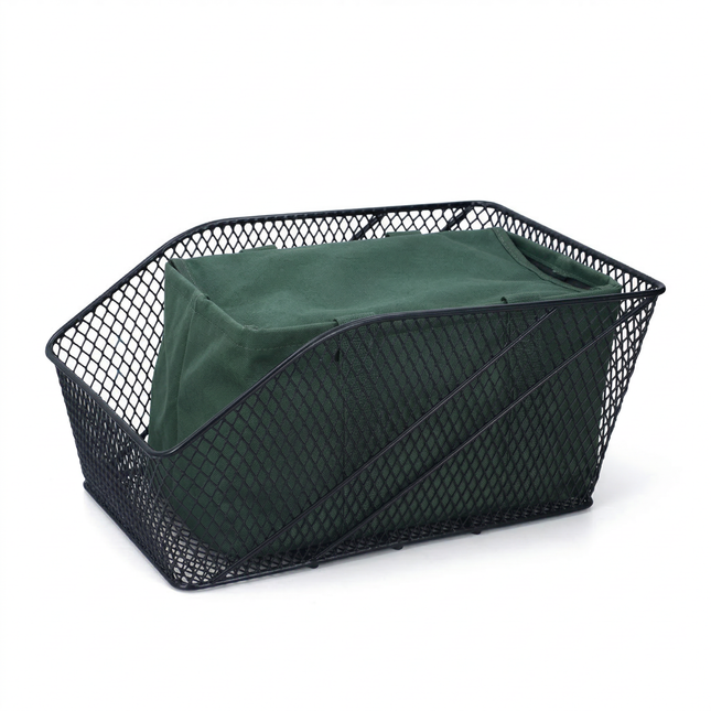 Cheqo® Fietsmand Achterop - Fietsmand Achter - Fietsmand Achterdrager - Fietsmand Bagagedrager - Fietsmand voor Bagagedrager - Fietsmand voor Achterdrager - Achterdrager Mand Fiets - Bagagedrager Mand Fiets