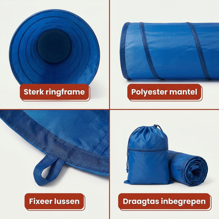 Cheqo® Hondentunnel - Agility Tunnel Hond - Agility Tunnel - Hond Agility Tunnel - Agility voor de Hond - Honden Agility - Behendigheid Hond - Hondentraining Tunnel - Trainingstunnel Hond - Agility Hindernis Hond