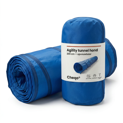 Cheqo® Hondentunnel - Agility Tunnel Hond - Agility Tunnel - Hond Agility Tunnel - Agility voor de Hond - Honden Agility - Behendigheid Hond - Hondentraining Tunnel - Trainingstunnel Hond - Agility Hindernis Hond