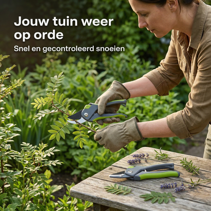 Cheqo® Snoeischaar Set - Tuinscharen Set - Snoeischaar en Heggenschaar Set - Snoeischaar Heggenschaar - Snoeischaar - Heggenschaar - Tuinschaar - Tuinscharen - Snoeischaarset - Heggenschaarset