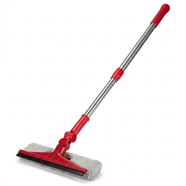 Cheqo® Raamwisser met Steel - Raamwisser Telescoopsteel - Raamwisser Uitschuifbaar - Raamtrekker met Steel - Raamtrekker Telescoopsteel - Raamwisser Trekker - Raamwisser 2 in 1 - Raamtrekker 2 in 1