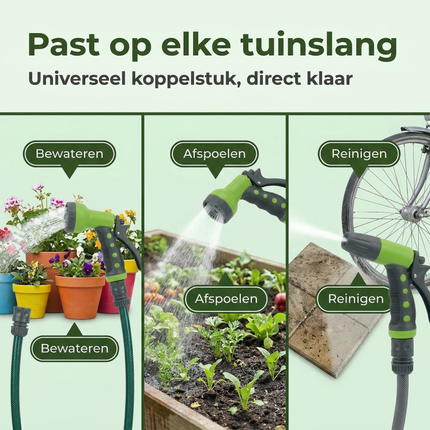 Cheqo® Tuinslang Spuitpistool - Spuitpistool Tuinslang - Tuinslang Sproeikop - Sproeikop Tuinslang - Tuinslang Sproeier - Tuinslang Spuitkop - Spuitkop Tuinslang - Tuinslang Pistool