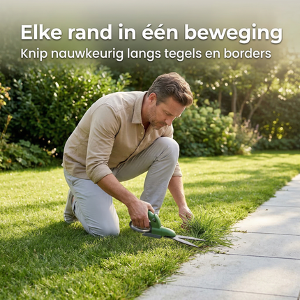 Cheqo® Grasschaar - Grasschaar Handmatig - Grasschaar Draaibaar - Grasschaar 360 Graden - Grasschaar voor Grasranden - Grasschaar voor Gazonranden - Grasschaar voor Borders - Grasrandschaar - Gazonschaar - Grasschaar Ergonomisch