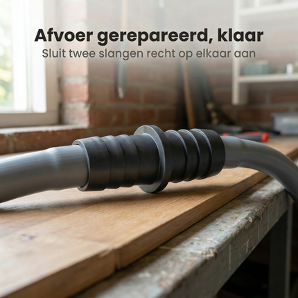 Cheqo® Afvoerdoorverbinder - Afvoer Verbinder - Afvoer Koppeling - Afvoer Connector - Afvoer Verbinding - Afvoer Koppelstuk - Afvoer Mof - Afvoer Verloopstuk - Afvoer Rechte Koppeling