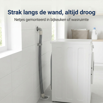 Cheqo® Afvoerslang - Flexibele Afvoerslang - Universele Afvoerslang - Afvoer Slang - Flexibele Slang Afvoer - Afvoerslang Wasmachine - Wasmachine Afvoerslang - Afvoerslang Vaatwasser - Vaatwasser Afvoerslang