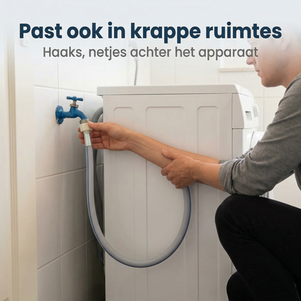 Cheqo® Aanvoerslang - Universele Aanvoerslang - Water Aanvoerslang - Waterslang Aansluiting - Toevoerslang - Water Toevoerslang - Wasmachine Aanvoerslang - Vaatwasser Aanvoerslang - Aanvoerslang 3/4 - Haakse Aanvoerslang