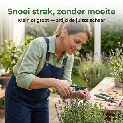 Cheqo® Snoeischaar - Snoeischaar Set - Snoeischaren - Snoeischaren Set - Tuinschaar - Tuinscharen - Tuinschaar Set - Snoeischaar Tuin - Snoeischaar voor Takken - Snoeischaar voor Bloemen