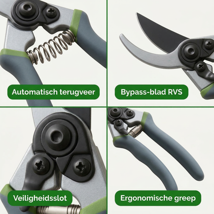 Cheqo® Snoeischaar - Snoeischaar Set - Snoeischaren - Snoeischaren Set - Tuinschaar - Tuinscharen - Tuinschaar Set - Snoeischaar Tuin - Snoeischaar voor Takken - Snoeischaar voor Bloemen
