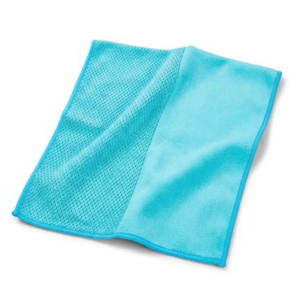 Cheqo® Polijstdoek - Microvezel Polijstdoek - Poetsdoek - Microvezel Poetsdoek - Schoonmaakdoek - Microvezel Schoonmaakdoek - Microvezeldoek - Blauwe Poetsdoek - Blauwe Microvezeldoek