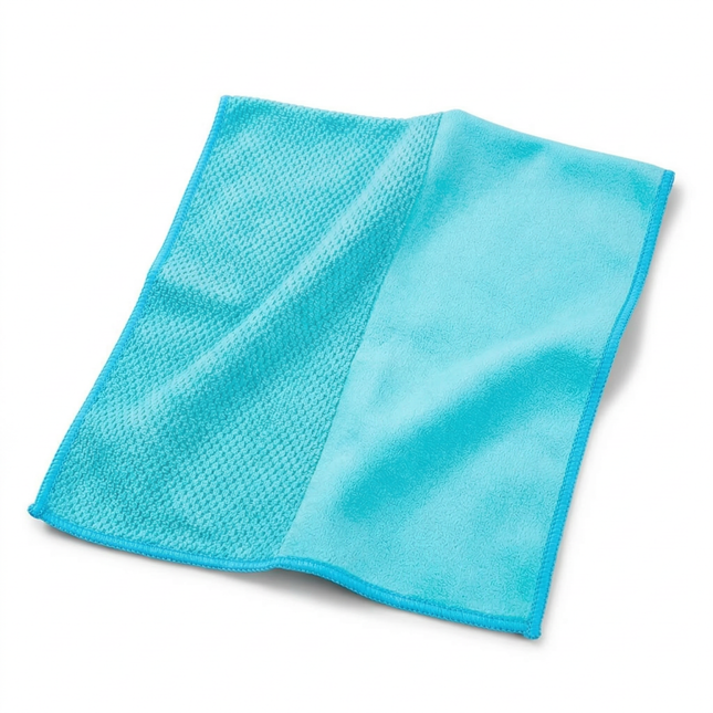 Cheqo® Polijstdoek - Microvezel Polijstdoek - Poetsdoek - Microvezel Poetsdoek - Schoonmaakdoek - Microvezel Schoonmaakdoek - Microvezeldoek - Blauwe Poetsdoek - Blauwe Microvezeldoek