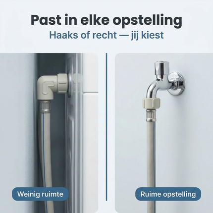 Cheqo® Aanvoerslang - Universele Aanvoerslang - Wasmachine Aanvoerslang - Wasmachine Toevoerslang - Wasmachine Slang - Toevoerslang - Water Aanvoerslang - Water Toevoerslang - Aanvoerslang Haaks - Aanvoerslang Recht